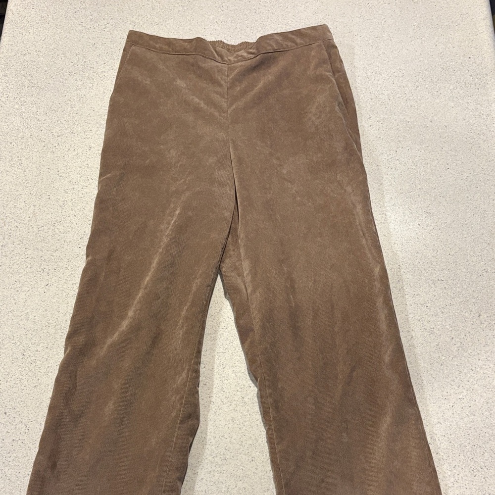 Alfred Dunner Brown Straight Leg Pants